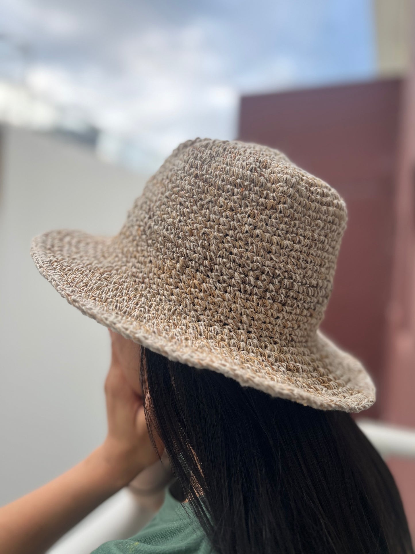 Hemp | 100% Cotton | Sustainable | Natural | Unisex | Sun | Beach | Outdoor | Hat | Handmade | Ethically | Knitted | Nepal