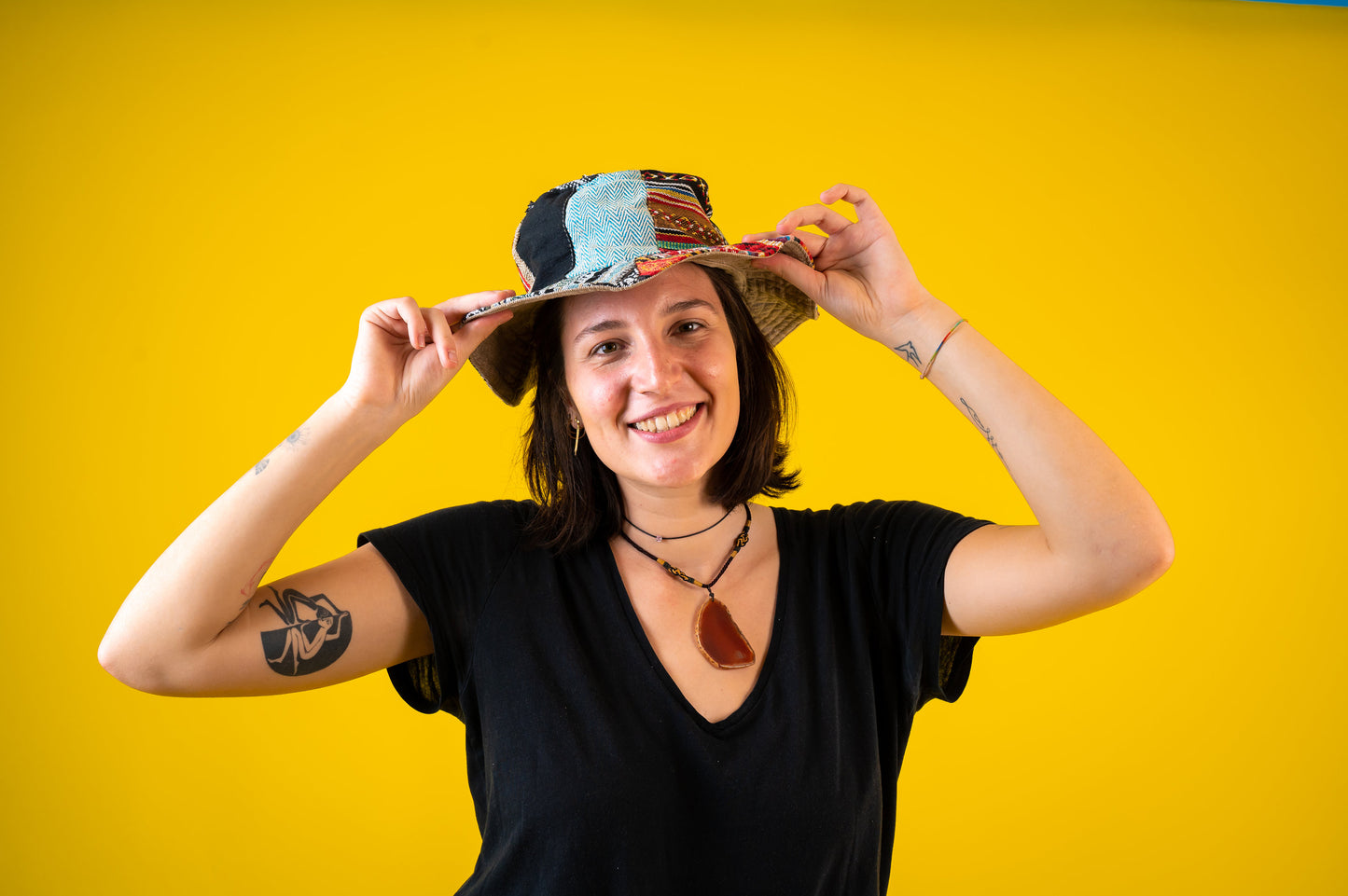 100% Cotton | Hemp | Patch | Sun | Ethically made | Gheri | Unisex | Cool | Hat | Cap | Made In Nepal