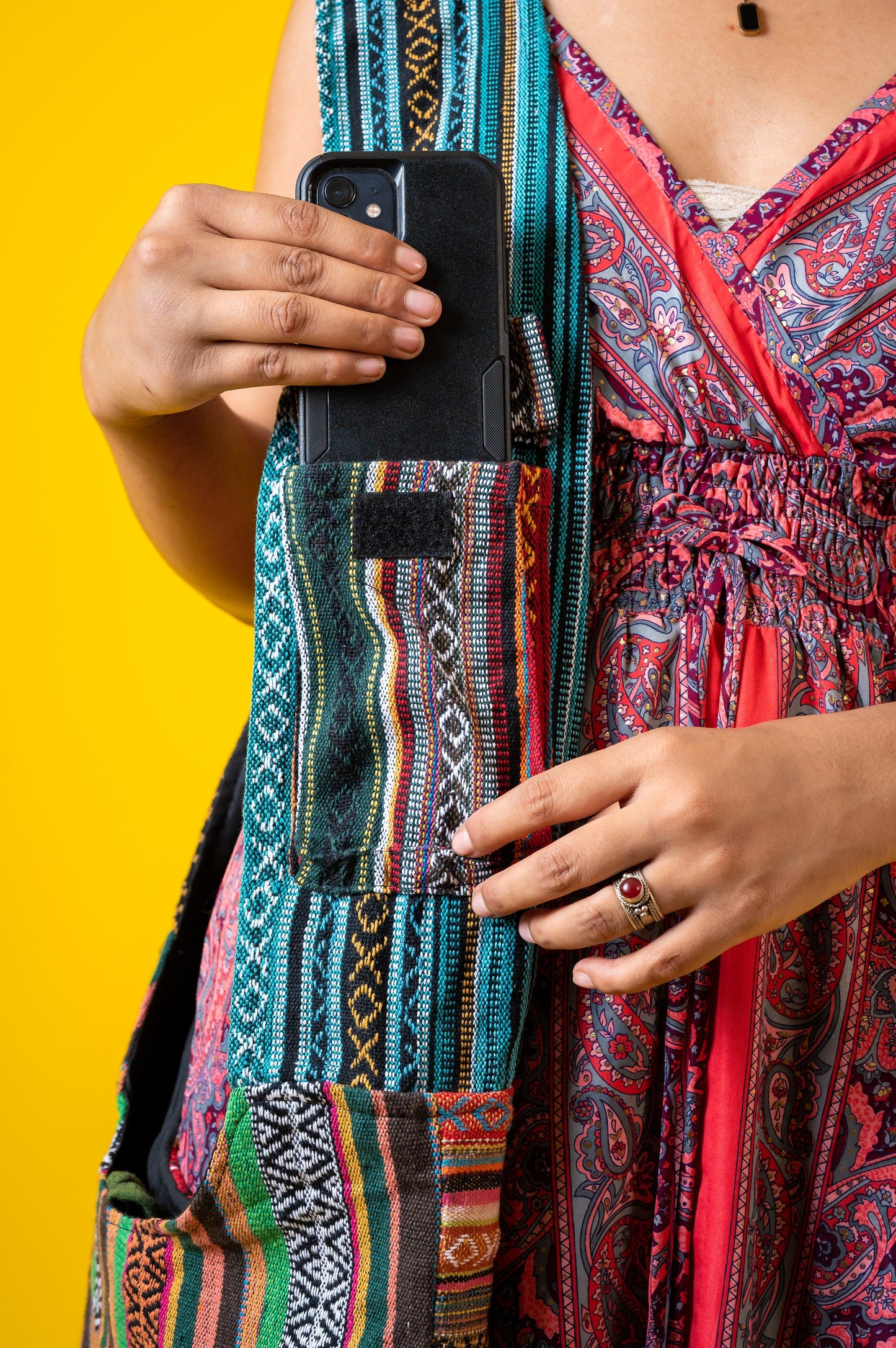 100% Cotton | Gheri | Patchwork | Patch | Side | Hobo | Hippi | Bag | Made In Nepal