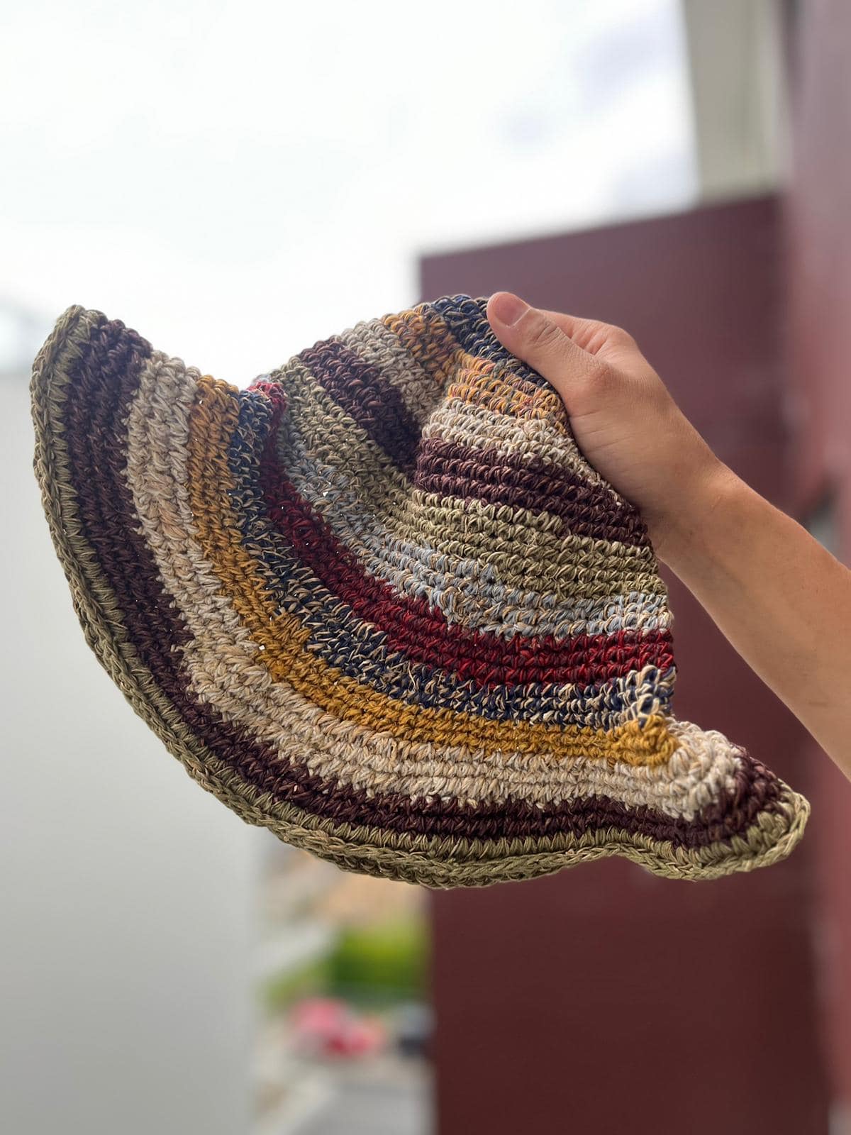 Hemp | 100% Cotton | Sustainable | Natural | Unisex | Sun | Beach | Outdoor | Hat | Handmade | Ethically | Knitted | Nepal