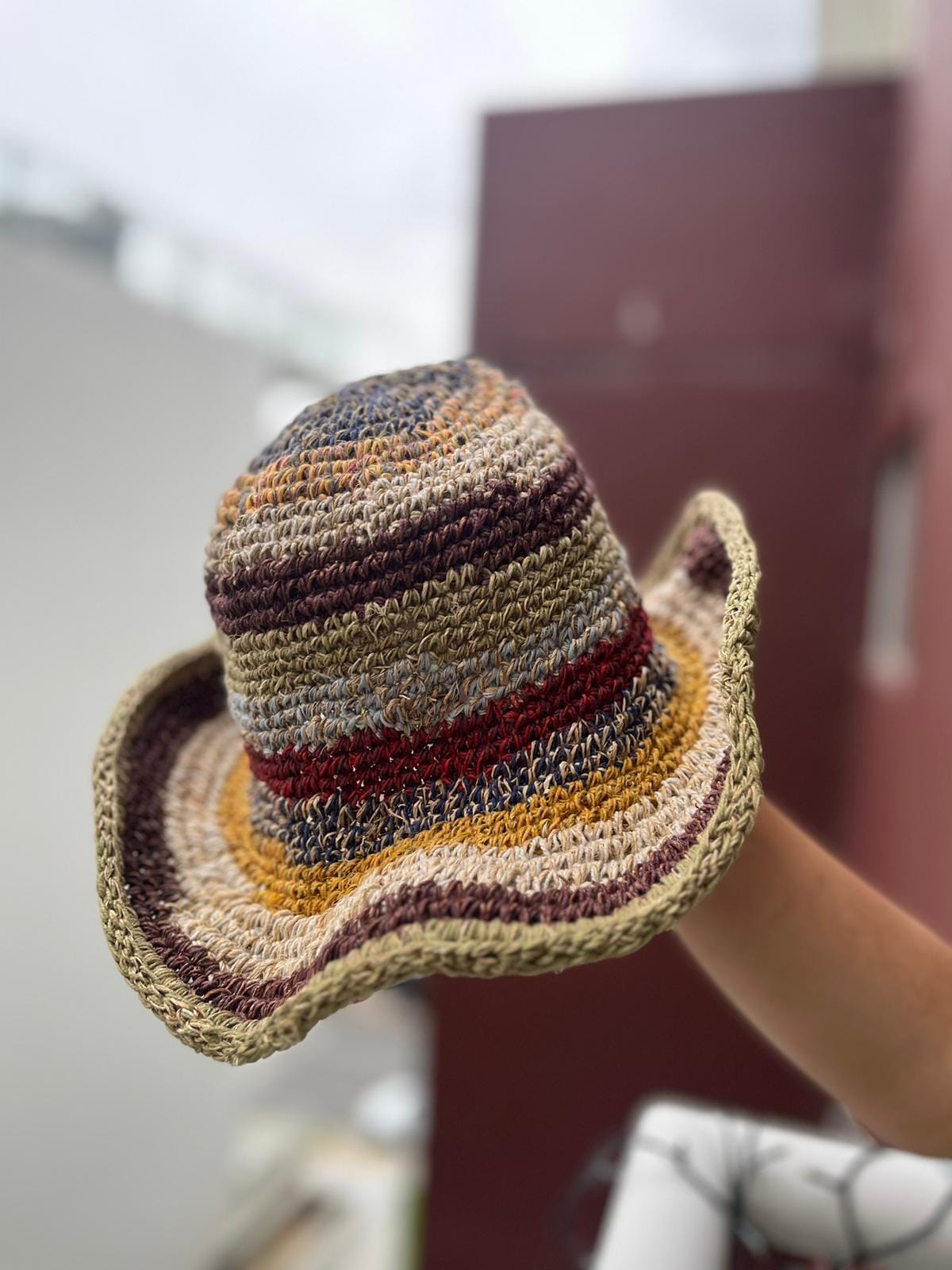 Hemp | 100% Cotton | Sustainable | Natural | Unisex | Sun | Beach | Outdoor | Hat | Handmade | Ethically | Knitted | Nepal