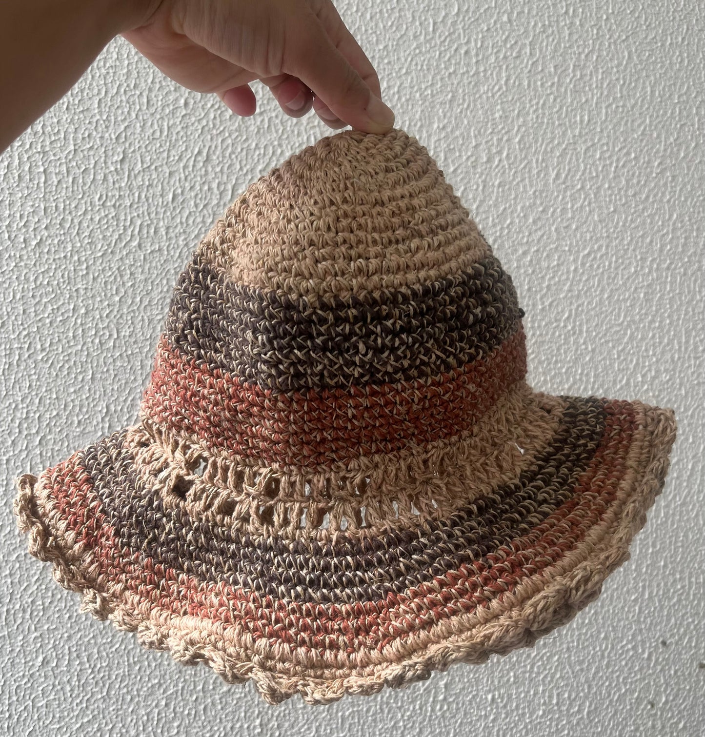 Hemp | 100% Cotton | Sustainable | Natural | Unisex | Sun | Beach | Outdoor | Hat | Handmade | Ethically | Knitted | Nepal