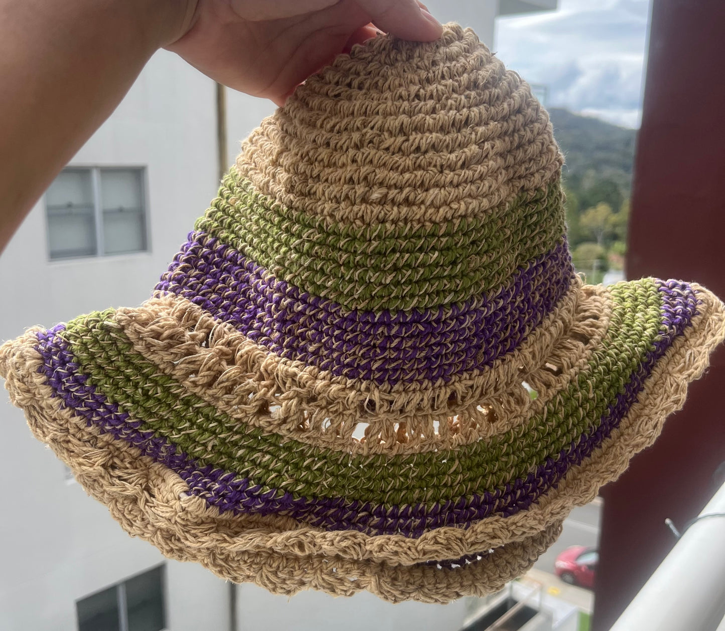 Hemp | 100% Cotton | Sustainable | Natural | Unisex | Sun | Beach | Outdoor | Hat | Handmade | Ethically | Knitted | Nepal