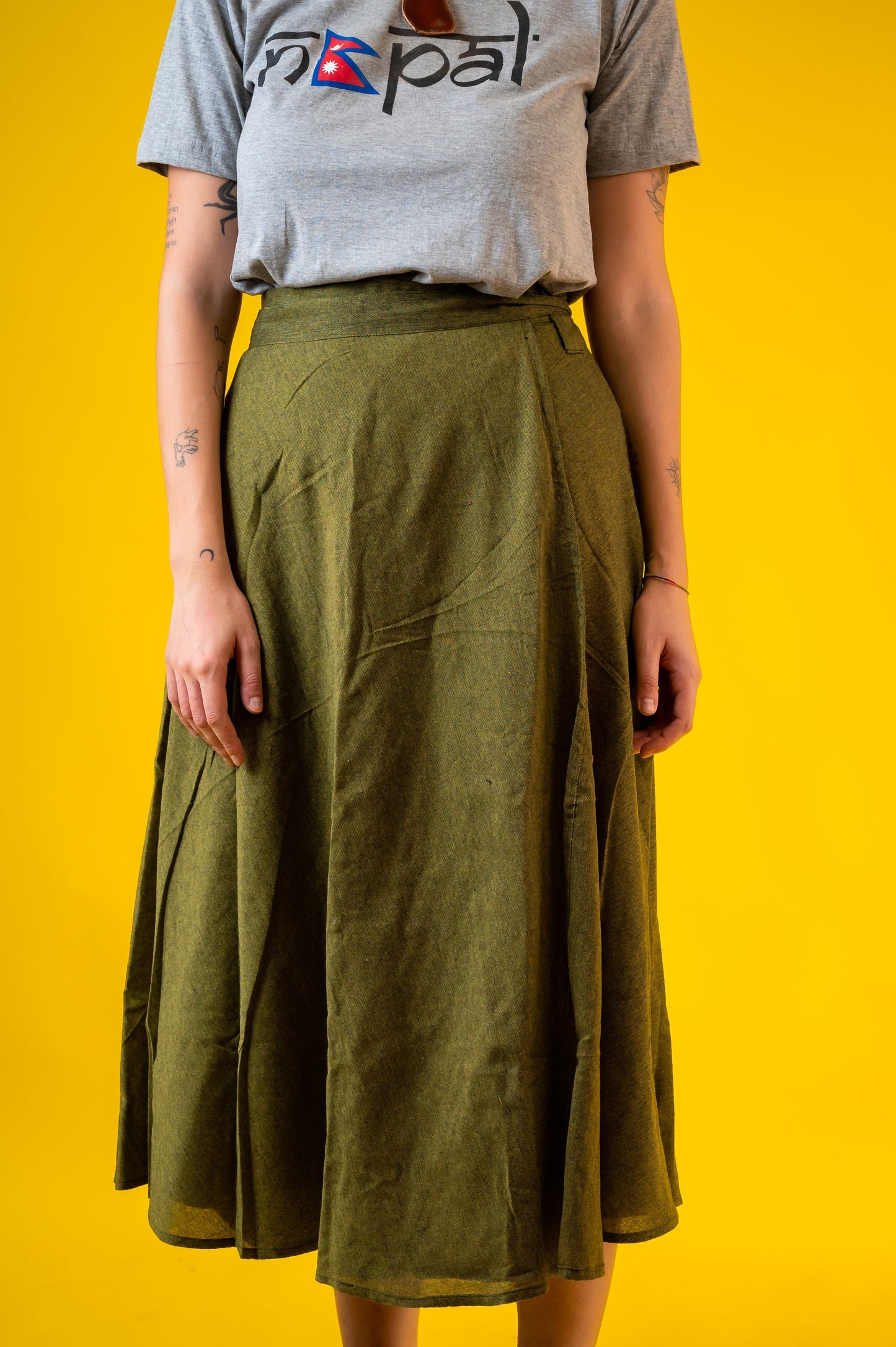 100% Cotton | Beach | Summer | Light | Long | 3/4 |  High Waists | Wrapper | Wrap Skirt | Made In Nepal
